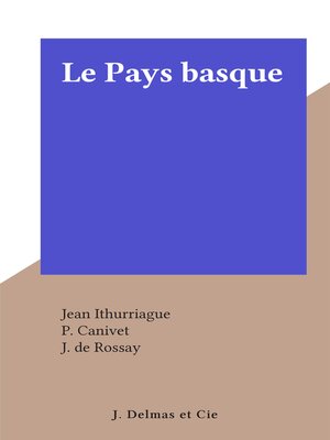 cover image of Le Pays basque